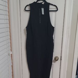 Pilcro Black Sleeveless Jean Jumpsuit